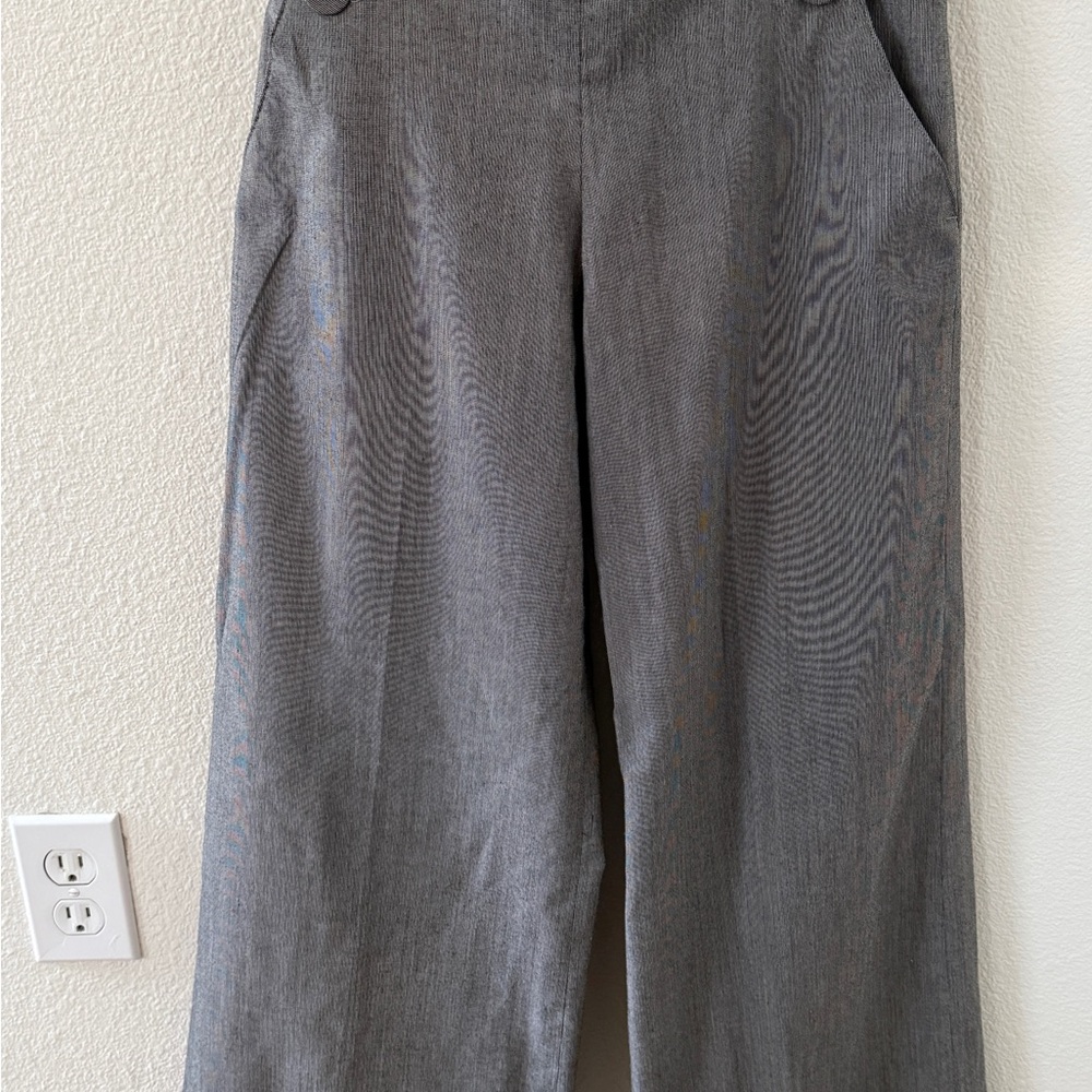 Signature by Larry Levine Gray Wide Leg Pants